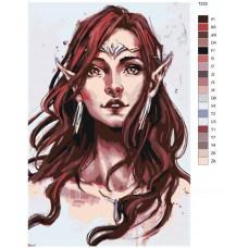 Живопись по номерам BRUSHES-PAINTS Принцесса эльфов