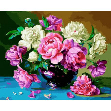 Картина по номерам Paintboy Величие пионов, 40x50 см