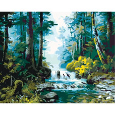Картина по номерам Живопись по Номерам Лесная река, 40x50