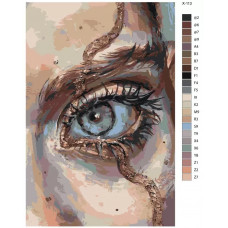 Живопись по номерам BRUSHES-PAINTS Завораживающий глаз