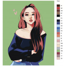 Живопись по номерам BRUSHES-PAINTS Арт корейской Звезды