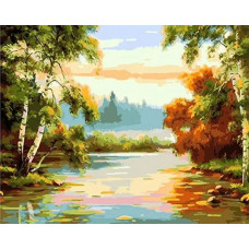 Картина по номерам Paintboy Тихая река, 40x50