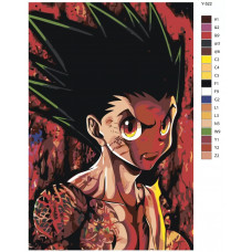 Живопись по номерам BRUSHES-PAINTS Hunter x Hunter (Хантер х Хантер). Гон Фрикс. Аниме