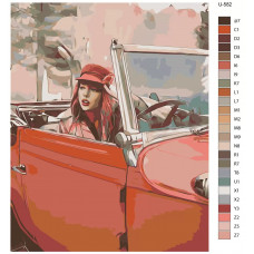 Живопись по номерам BRUSHES-PAINTS Певица Тейлор Свифт
