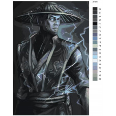 Живопись по номерам BRUSHES-PAINTS Рейден- Мортал Комбат Mortal Combat Живопись по номерам BRUSHES-PAINTS Рейден- Мортал Комбат Mortal Combat