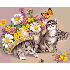 Картина по номерам Живопись по Номерам Любопытные котята, 40x50