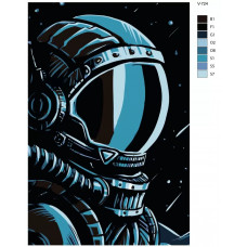 Живопись по номерам BRUSHES-PAINTS Космический странник
