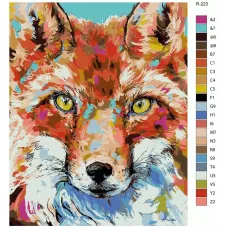 Картина по номерам BRUSHES-PAINTS Лисы R-223 80x100 см Картина по номерам BRUSHES-PAINTS Лисы R-223 80x100 см