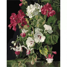 Набор для рисования по номерам "Цветы", 40x50 см, арт. HS0251