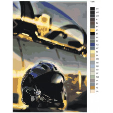 Живопись по номерам BRUSHES-PAINTS Шлем