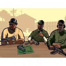 Картина по номерам Бруталити Gta 2 на холсте 40x30