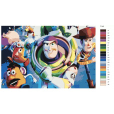 Живопись по номерам BRUSHES-PAINTS Большой побег игрушек
