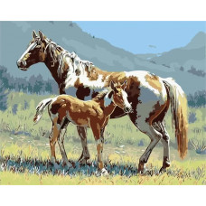 Картина по номерам Paintboy Жеребенок, 40x50 см