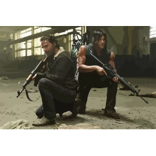 Картина по номерам Бруталити Сериал Ходячие мертвецы 7216 Г 60x40 см