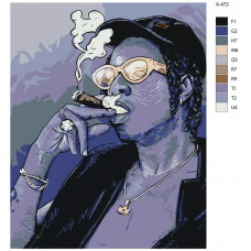 Живопись по номерам BRUSHES-PAINTS Joey Badass