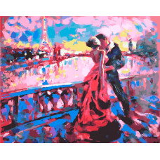Живопись по номерам Paintboy Свидание в Париже 40x50