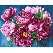 Картина по номерам на холсте ART and Relax Красочные пионы 40x50