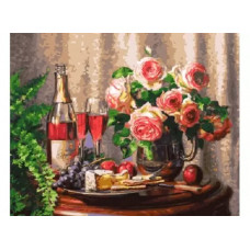 Набор для рисования по номерам "Розовое шампанское", 40x50 см Набор для рисования по номерам "Розовое шампанское", 40x50 см