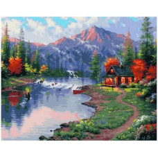 Картина по номерам PK 68090 Домик охотника 40*50