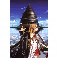 Картина по номерам Бруталити Sword art online 1 60x40 см