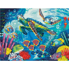 Картина по номерам Paintboy Морские черепахи, 30x40 см