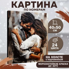 Картина по номерам Школа талантов «Нежные объятия», с подрамником, 40х50 см Картина по номерам Школа талантов «Нежные объятия», с подрамником, 40х50 см