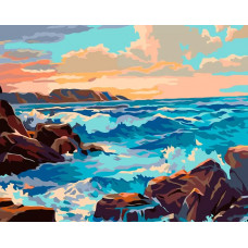 Картина по номерам Живопись по Номерам Морской прибой, 40x50