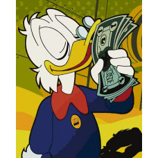 Картина по номерам Артвентура «Скрудж МакДак с долларами 3», 02ART4050DUCK11