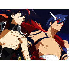 Картина по номерам Бруталити Аниме гуррен лаганн gurren lagann 2394 30х40 на холсте 40x30