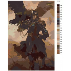 Живопись по номерам BRUSHES-PAINTS Восточные войны. Монгольская оxотница на орлов Живопись по номерам BRUSHES-PAINTS Восточные войны. Монгольская оxотница на орлов