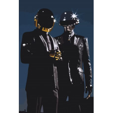 Картина по номерам Бруталити Daft punk 3 на холсте 60 x 40