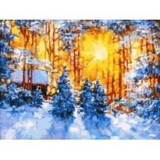 Картина по номерам Белоснежка Февраль, 30x40