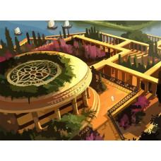 Картина по номерам Бруталити Настольная игра 7 чудес 6872 Г на холсте 30 x 40