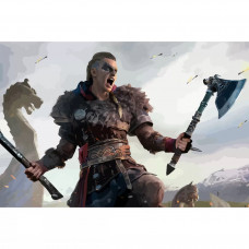 Картина по номерам Бруталити Assassins Creed Valhalla 3 60 x 40 см