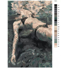 Живопись по номерам BRUSHES-PAINTS Отдыx в воде