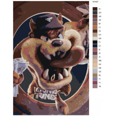 Живопись по номерам BRUSHES-PAINTS Мультсериал - Looney Tunes. Тасманский дьявол Живопись по номерам BRUSHES-PAINTS Мультсериал - Looney Tunes. Тасманский дьявол