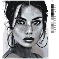 Живопись по номерам BRUSHES-PAINTS Женщина с блеском в глазах