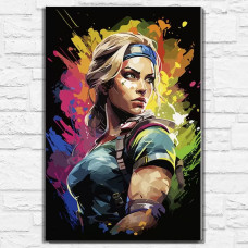 Живопись по номерам Бруталити Игра Mortal Kombat Sonya 13577 В