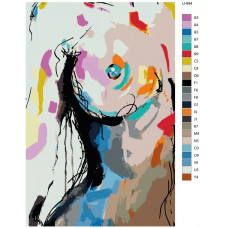 Живопись по номерам BRUSHES-PAINTS Неон Арт Красивое тело