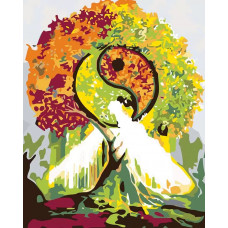 Картина по номерам Живопись по Номерам Древо Инь и Янь. День, 40x50