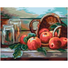 Картина по номерам Paintboy Original GX 38948 Натюрморт с яблочками 40x50см Картина по номерам Paintboy Original GX 38948 Натюрморт с яблочками 40x50см