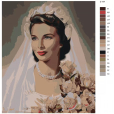 Живопись по номерам BRUSHES-PAINTS Картина Луи Шебнера в жанре пин-ап Живопись по номерам BRUSHES-PAINTS Картина Луи Шебнера в жанре пин-ап