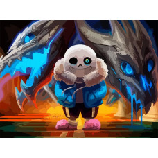 Картина по номерам Бруталити Игра Undertale 6771 Г на холсте 30 x 40