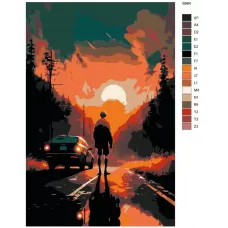 Картина по номерам BRUSHES-PAINTS Путь странника S-664 40x60 см Картина по номерам BRUSHES-PAINTS Путь странника S-664 40x60 см