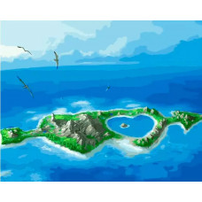 Картина по номерам Paintboy Остров любви, 40x50 см