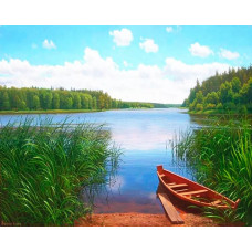 Картина по номерам ВанГогВоМне Тихое озеро, 40x50