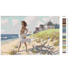 Живопись по номерам BRUSHES-PAINTS Репродукция картины - Девушка на пляже. Художник Артур Сарон Сарнофф Живопись по номерам BRUSHES-PAINTS Репродукция картины - Девушка на пляже. Художник Артур Сарон Сарнофф