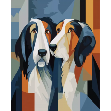 Картина по номерам на холсте ART and Relax Арт собаки 40x50