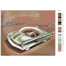 Живопись по номерам BRUSHES-PAINTS Автомобиль