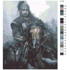 Живопись по номерам BRUSHES-PAINTS Восточные войны. Алпамыс Батыр на коне Живопись по номерам BRUSHES-PAINTS Восточные войны. Алпамыс Батыр на коне
